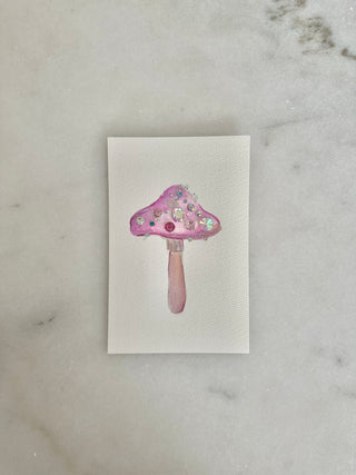 003 - Mushroom Painting  - Original Panting - 4x6