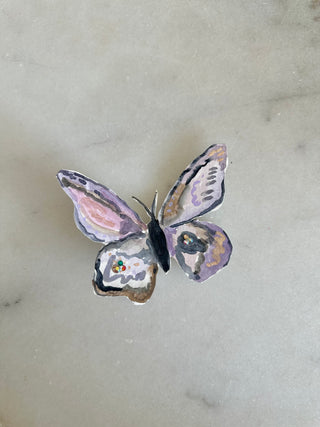 Butterfly 225 - Hand painted with clip