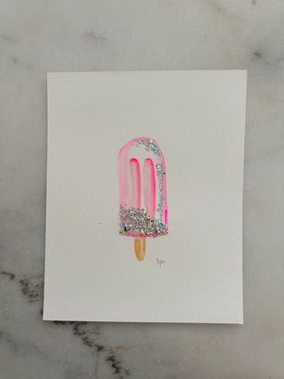 Popsicle 002 - Embellished Painting - 8x10