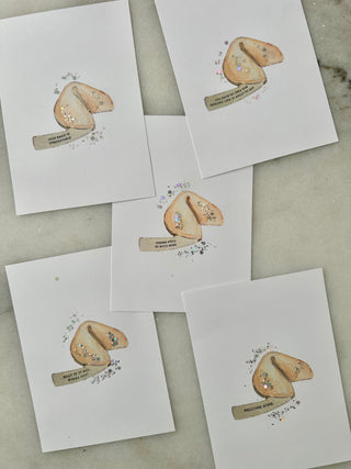 CUSTOM - Fortune Cookie - Embellished Print - 5x7