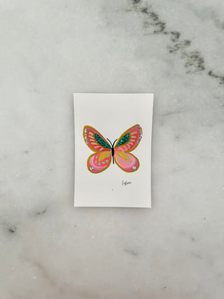 010  Butterfly Painting  - Original Panting - 4x6