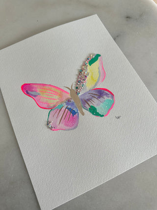 Butterfly 111  - Original Painting - 7.5x9.5