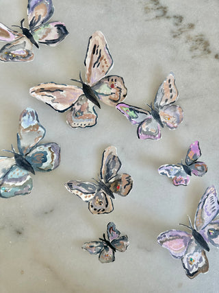 Butterfly 227  - Hand painted with clip