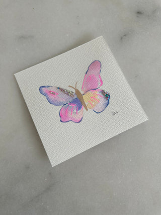 Butterfly 114 - Original Painting - 5x5