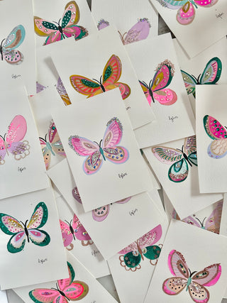 003 Butterfly Painting  - Original Panting - 4x6