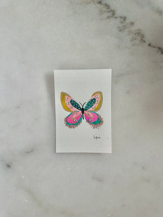 002 Butterfly Painting  - Original Panting - 4x6