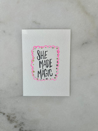 She Made Magic -  Original Painting - 5x7