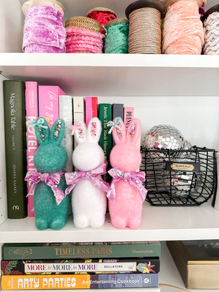 NEW! - Mini Flocked Confetti Bunnies