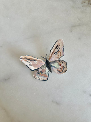 Butterfly 220  - Hand painted with clip