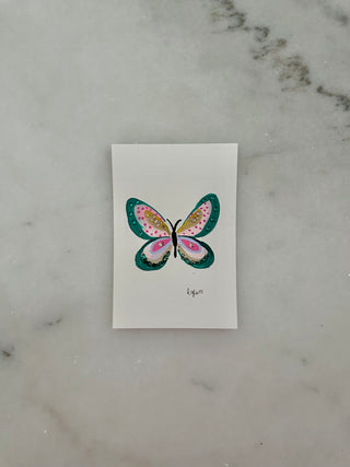 008 Butterfly Painting  - Original Panting - 4x6
