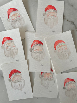 Santa - Original Painting - 4x6, 5x7 or 8x10