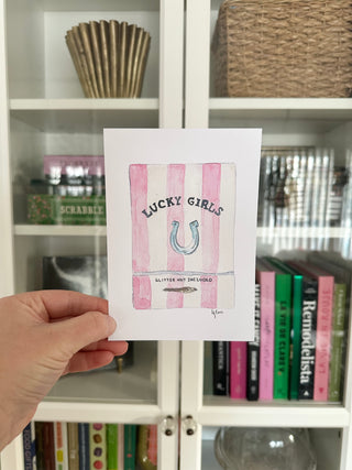 Lucky Girl Matches - Embellished Print - 5x7