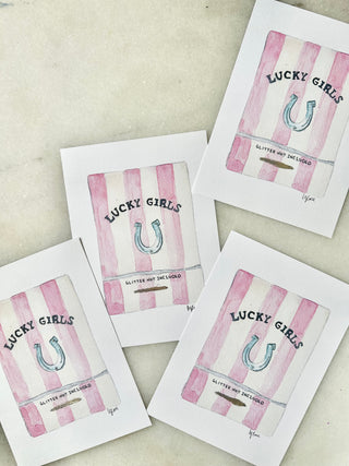 Lucky Girl Matches - Embellished Print - 5x7