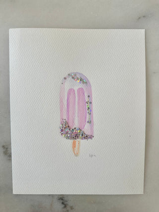 Popsicle 006 - Embellished Painting - 8x10