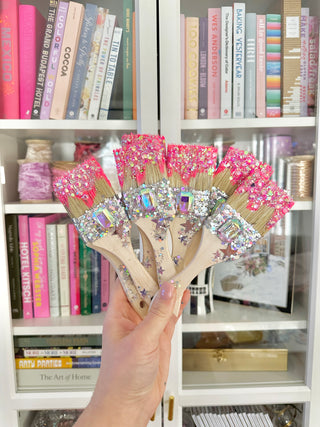 NEW! - Confetti Paintbrush - Hot Pink & Rhinestones