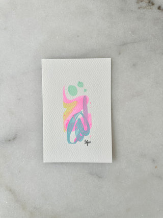 Abstract 008  - Original Painting - 4x6