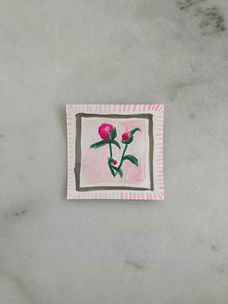 Floral 011 - Original Painting - 3.75x4