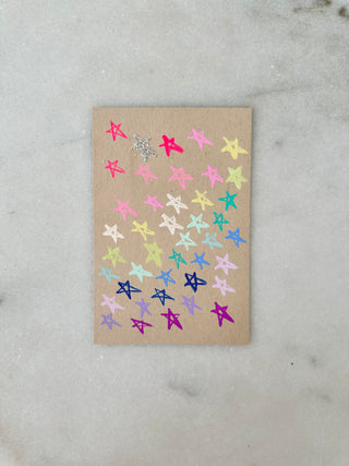 001 - Rainbow Stars  - Original Panting - 4x6