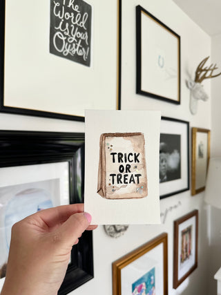 Trick or Treat Bag - Painting - 4x6