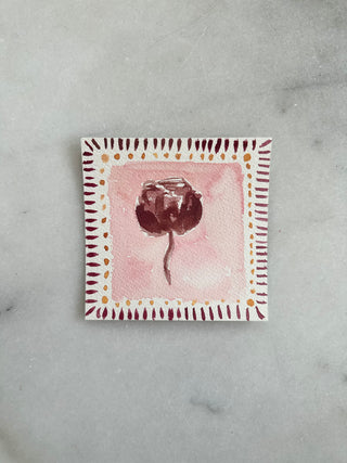 Floral 019 - Original Painting - 4.25x4.25
