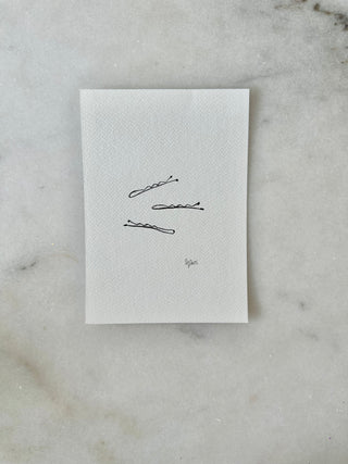 Hair Clip - Original Painting - 4x6