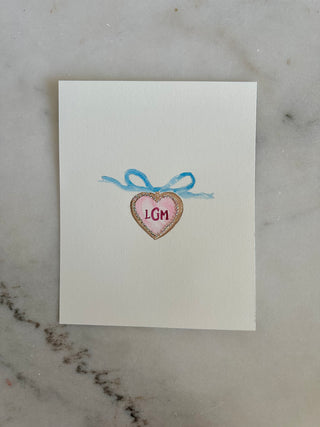 CUSTOM Monogram Crest - 005 - Original Painting - 8x10