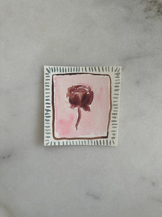 Floral 012 - Original Painting - 4.25x4