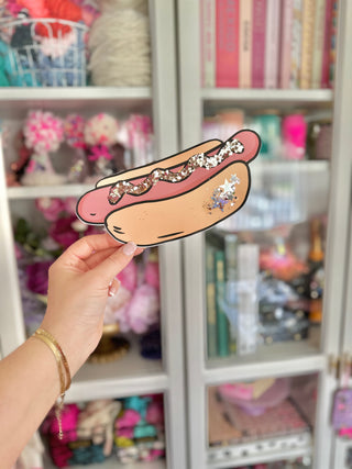 XL Hot Dog - Confetti Charm
