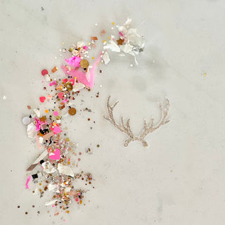 Glittery Antlers   - Confetti Charm