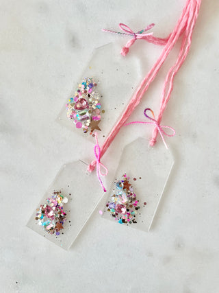 Acrylic Confetti Tag