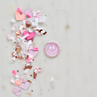 Happy Face - Confetti Charm