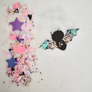 Jeweled Bat - Confetti Charm