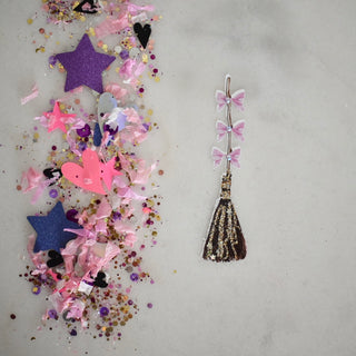Witch Broom- Confetti Charm