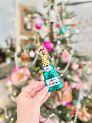 Confetti Champagne Ornament