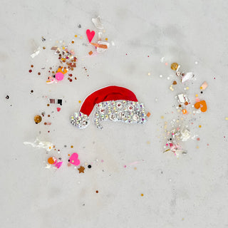 Jeweled Santa Hat - Confetti Charm