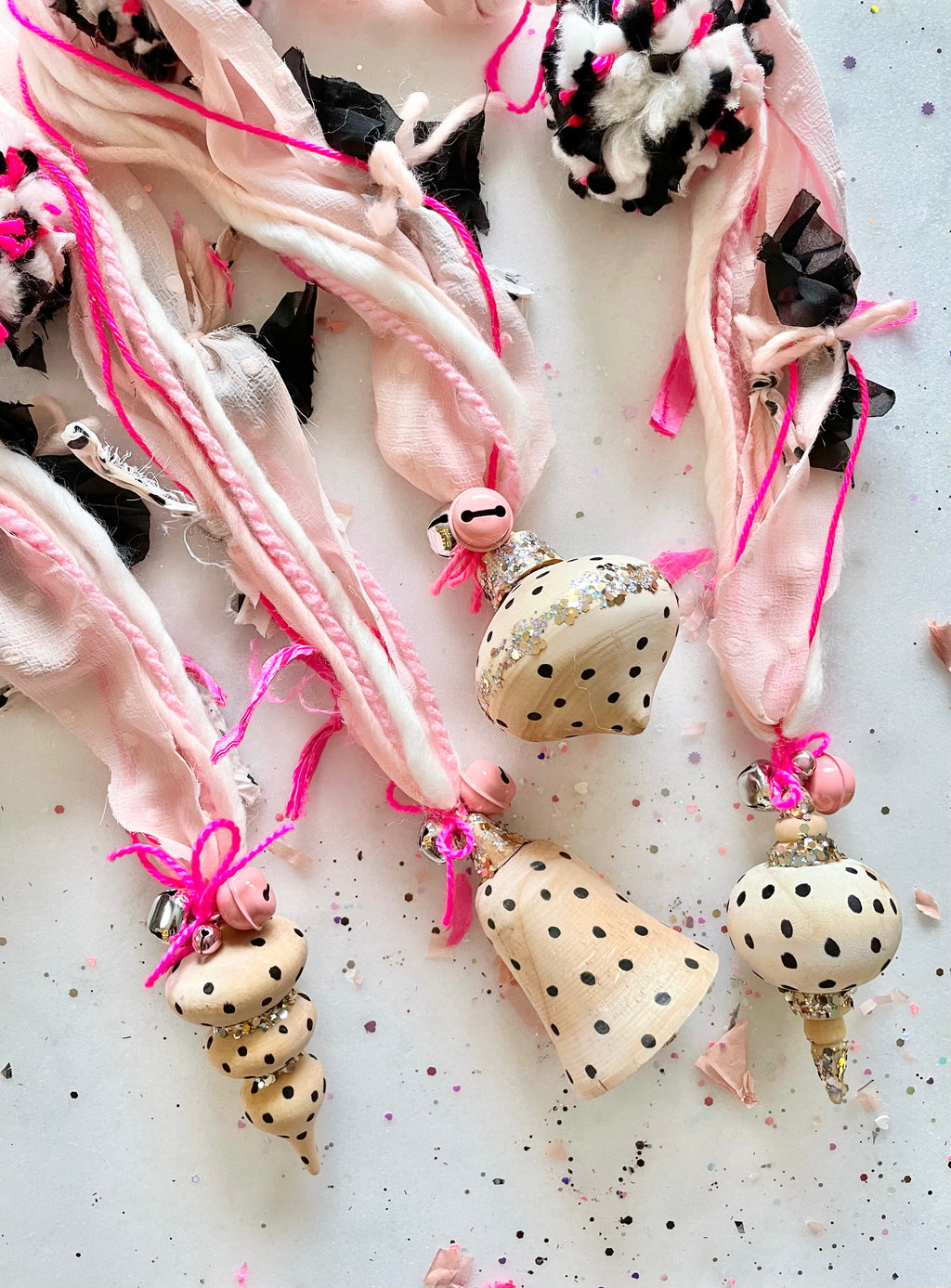 Wood Confetti Ornament Hangers Lauren Glass Designs