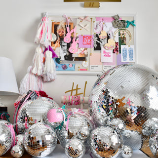 Disco Ball Decor Sizing, large and small, 