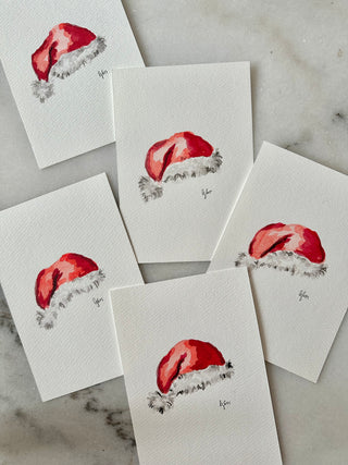 LGD -Santa Hat - Original Painting - 5x7