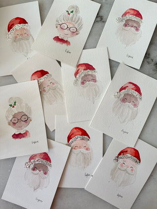 Santa - Original Painting - 4x6