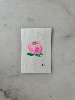 Peony 205 - Original Panting - 4x6