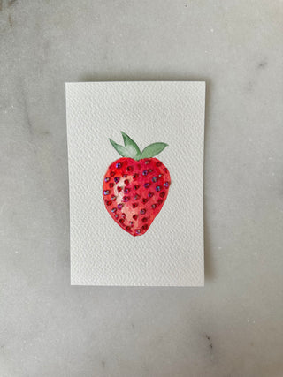 Strawbery - 001 - Original Painting - 4x6
