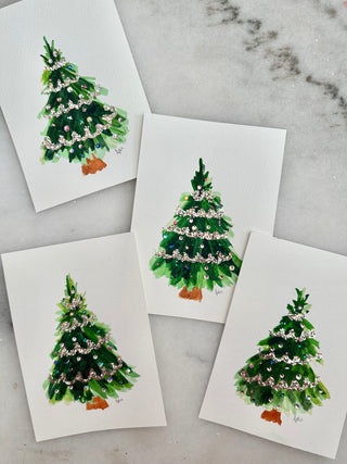 LGD Green Gem Tree - Original Painting - 5x7