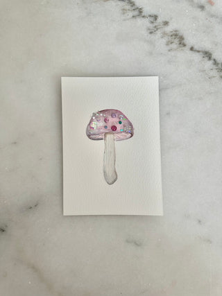 006  - Mushroom Painting  - Original Panting - 5x7