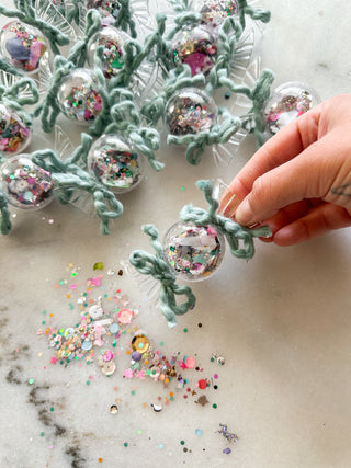 Candy Shaped Container - Filled with Confetti