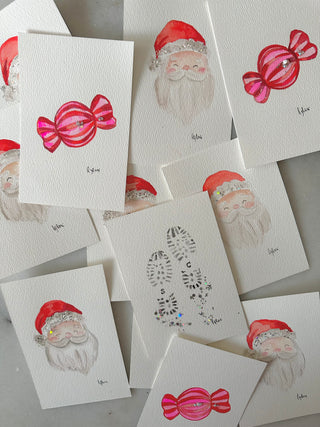 Santa - Original Painting - 4x6