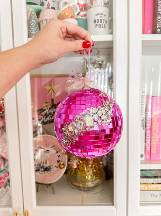 NEW! 6 inch PINK SHIMMER Disco Ball
