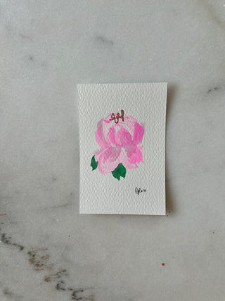 Peony 203 - Original Panting - 4x6