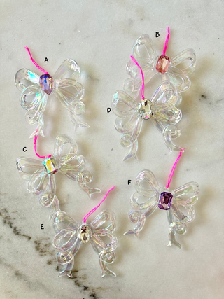 Acrylic Bow Ornaments