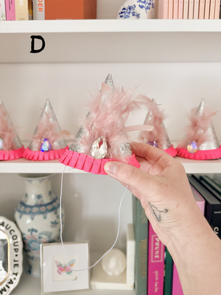 Hand-Embellished Birthday Hat —  Party Keepsake