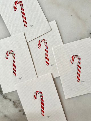 LGD Candy Cane 002 - Original Painting - 5x7